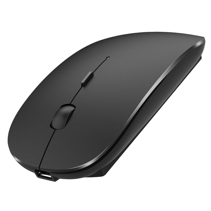 PEIBO Bluetooth Wireless Mouse for Laptop mac MacBook ipad MacBook air MacBook pro pc Desktop Computer Windows Chromebook Notebook (Black) - Image 1